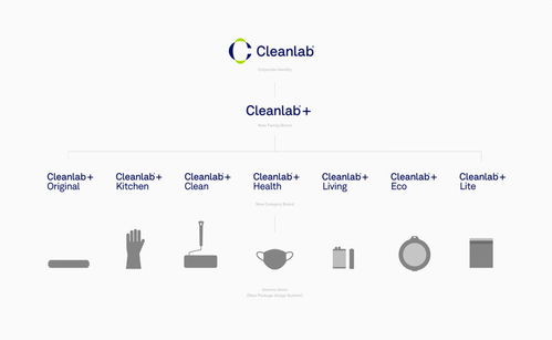 平面设计 Cleanlab 韩国食品包装品牌形象设计
